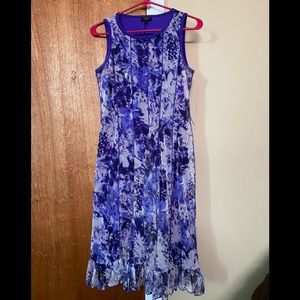 Sheer dress with lining